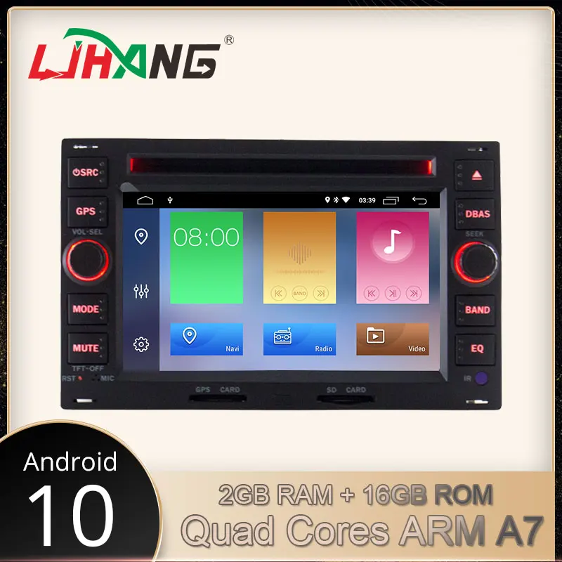 Автомобильный DVD плеер LJHANG 2 Din Android 10 для VW/Volkswagen/GOLF/POLO/TRANSPORTER/Passat b5 GPS Navi