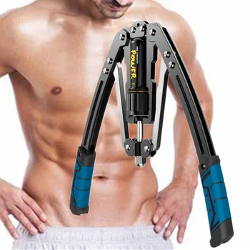 

10-200Kg Adjustable Power Wrist Grip Arm Forearm Exerciser Chest Expander Fitness Strength Training Machine Home Gym Equipment