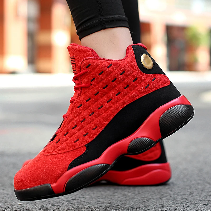 High Top Basketball Shoes for Women Men Cushioning Lace Up Suede Sneakers Sports Boots Basket Ball Shoes Homme Tenis Femme