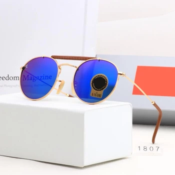 

POLICE Brand Designer sunglasses polarized men women metal frame clear colorful lens double bridge oculos de sol Gafas UV400