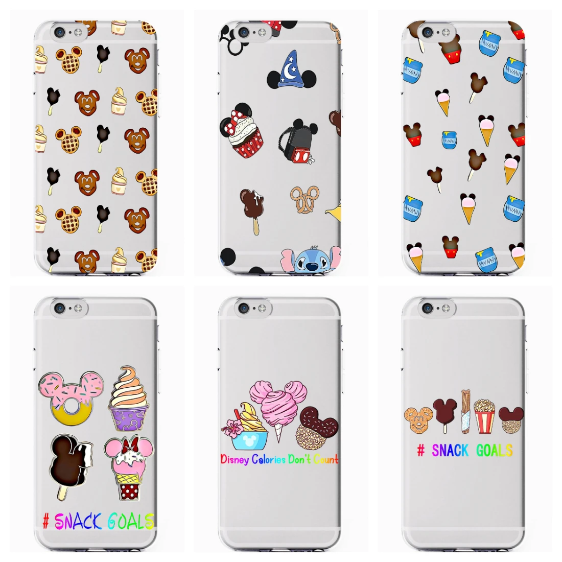 

Fashion Snacks Goals Cartoon Cute Phone Case Soft Silicone Transparent Cover For iphone 11Pro MAX 6 6s 7 8plus 5s X XS XR XSMax
