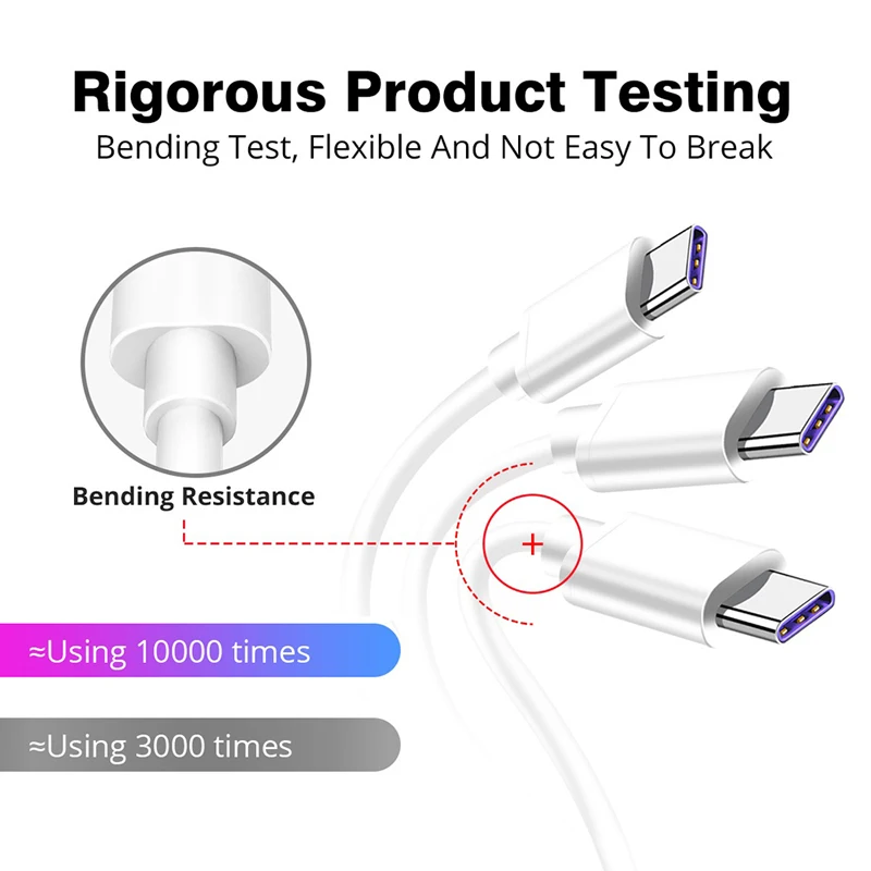 Зарядный кабель USB Type C 5 А для Samsung S20/Huawei P40/Mate 30/40 Pro Plus 3 1|Кабели мобильных