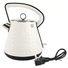 Водяной котел 2л из алюминиевого сплава, электрический чайник, водонагреватель, белый Электрический чайник с европейской вилкой 220 В
