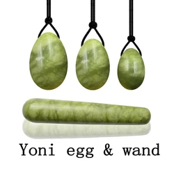 Vaginal Muscle Tightening Yoni Egg Set Wand Kegel Exerciser Stone Massage Ball Pelvic Floor Repair Resuable Drilled Jade Eggs