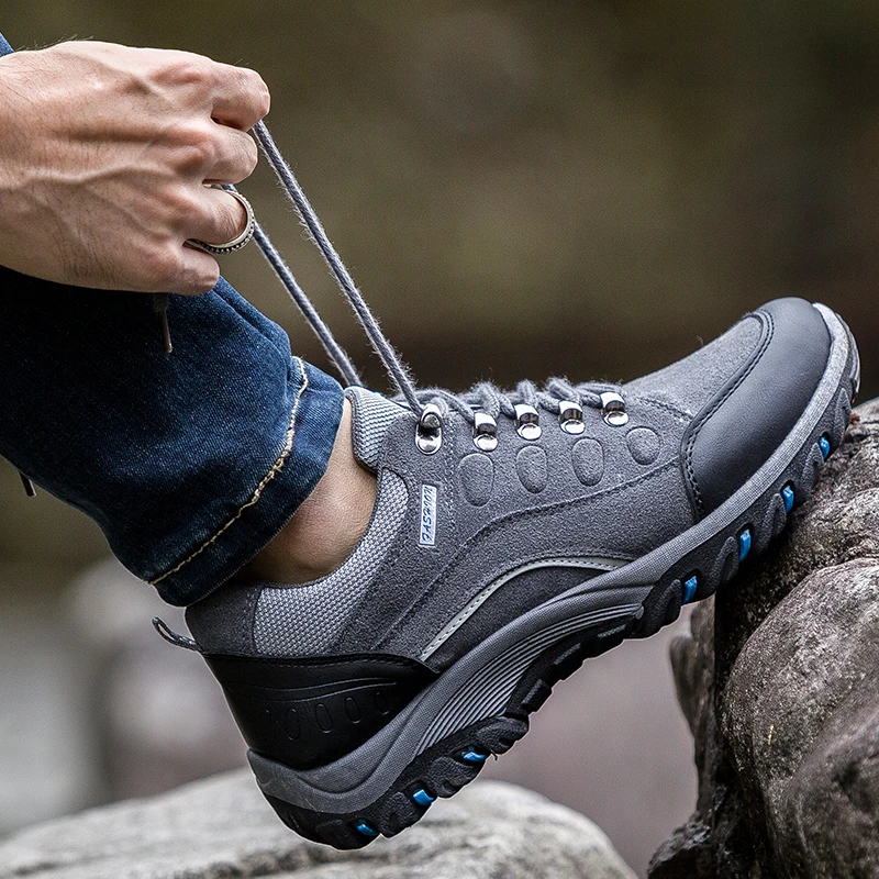 

New Men's Outdoor Mountaineering Shoes Spring /Summer Mens Slip-proof, Waterproof, Low-top Travel Shoes Sports Casual Sneakers