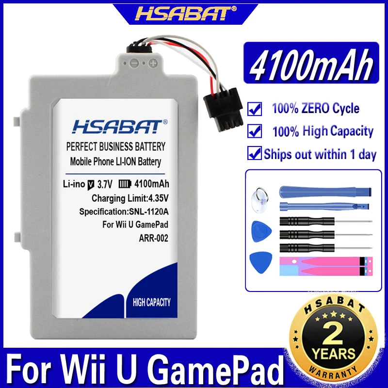 Hsabat Arr 002 4100 Mah バッテリー Wii U ゲームパッド Batteries Aliexpress