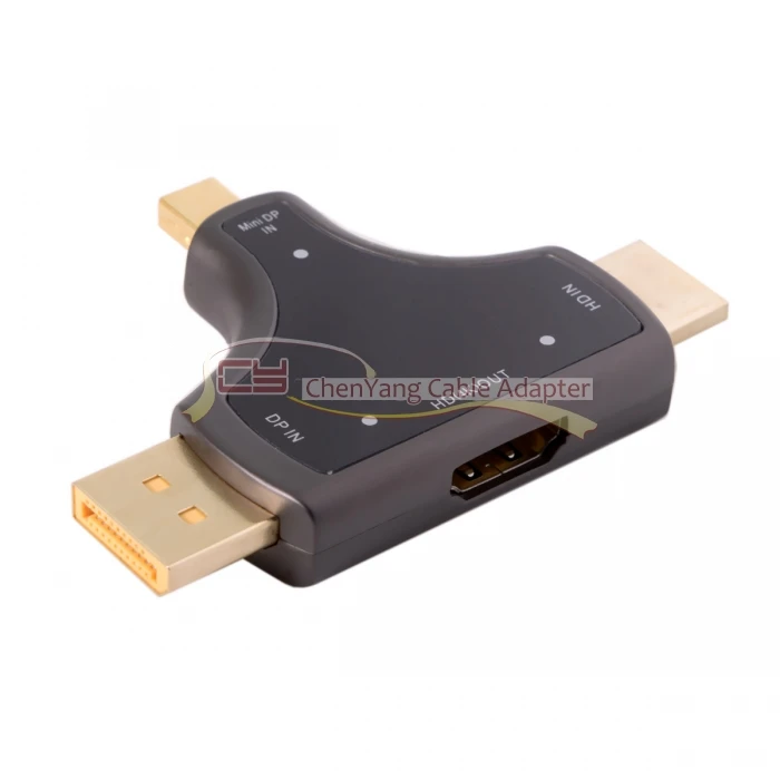 HDMI и Displayport и Mini DP 3в1 к HDMI Женский адаптер 4 к 2 к для MacBook ноутбук ПК