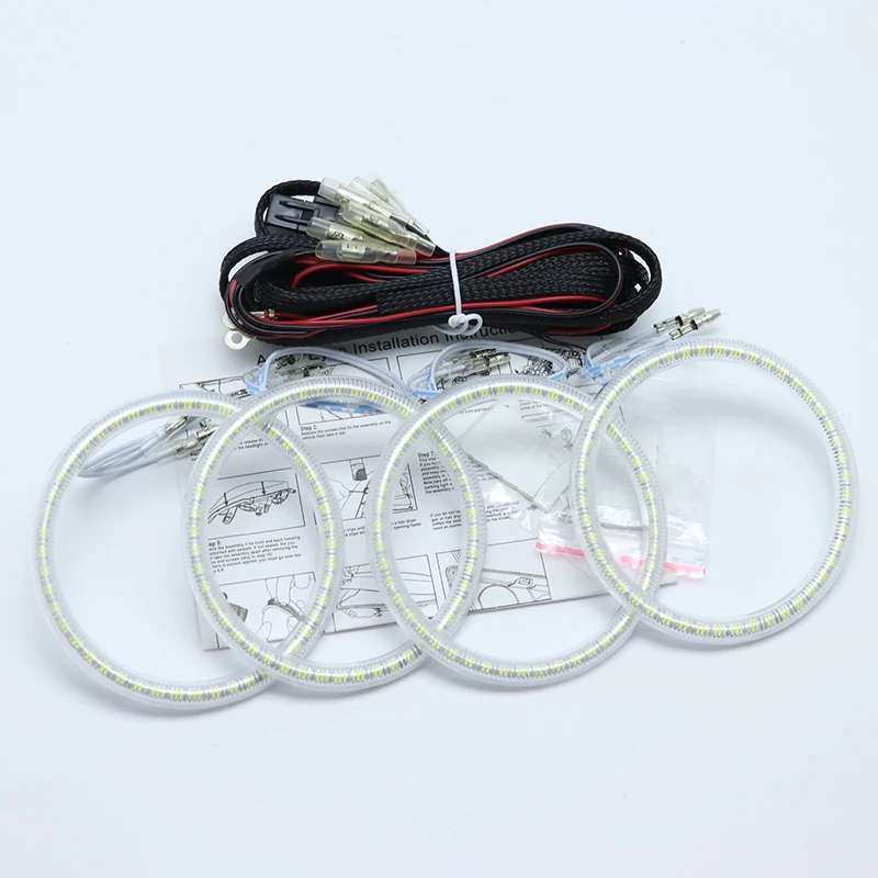 Для MERCEDES Benz GLK класс X204 2010 2011 2012 ультра яркий SMD белый светодиодный ангельские глазки halo Кольцо Комплект дневного света