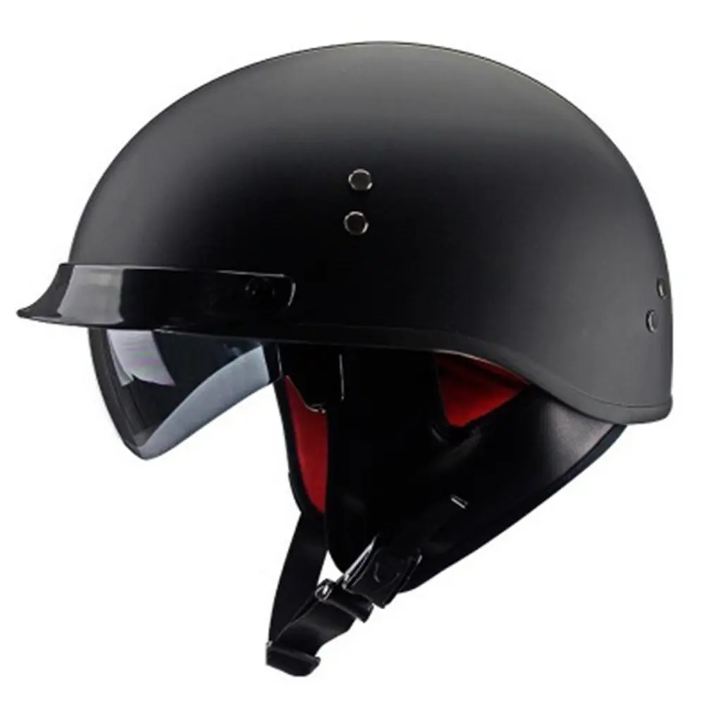 

Motorcycle Prince Helmet Men And Women Summer Half Helmet Portable Retro Motorcycle Electric Collar Professional