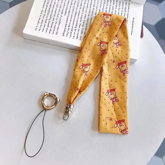 004 Kawaii Lanyards милый шейный ремешок для ключей, ID карты, USB бейдж, брелок для мобильного телефона, держатель шнура, сделай сам, висячая веревка, лариат - Цвет: 004