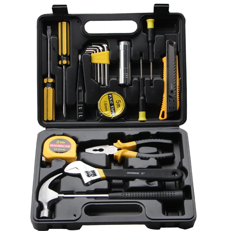 

8018 Carbon Steel Hardware 18 Pc Combination Tool Kit Real Estate Gift Set Tool Box Manufacturers Currently Available Wholesale