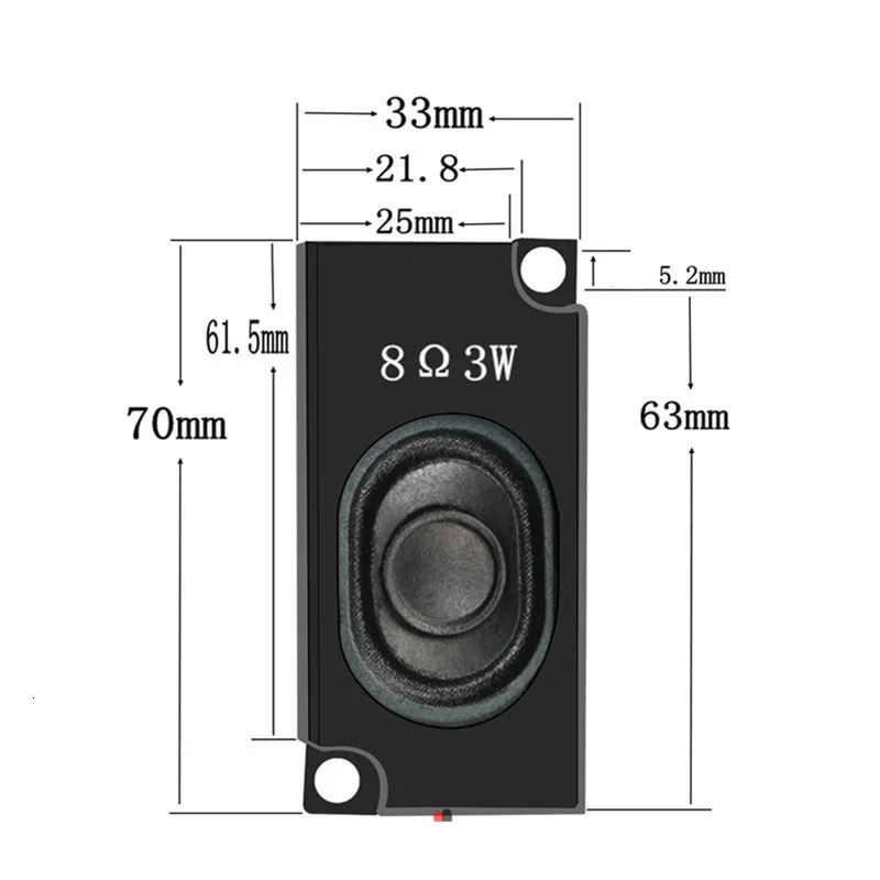 2 шт 3070 спикер полость 2840 спикер 4ohm 5 Вт/8ohm 3 Вт Водонепроницаемый Полнодиапазонный динамик цифровой ТВ lcd рекламная машина