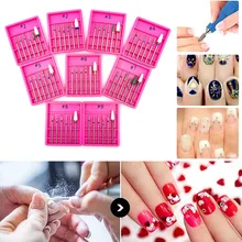 6 шт. шлифовальные сверла для дизайна ногтей электрическая машинка для обработки ногтей алмазное керамическое сверло для ногтей инструменты для дизайна ногтей Гель-лак для ногтей набор