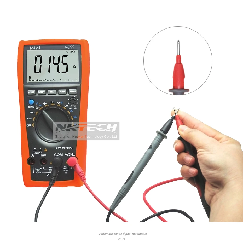 Kopen VICI Digitale Multimeter VC99 3 6 7 Voltmeter Amperemeter Temperatuur AC DC Volt Amp OHM Capaciteit Hz Test Thermokoppel Analoge Bar