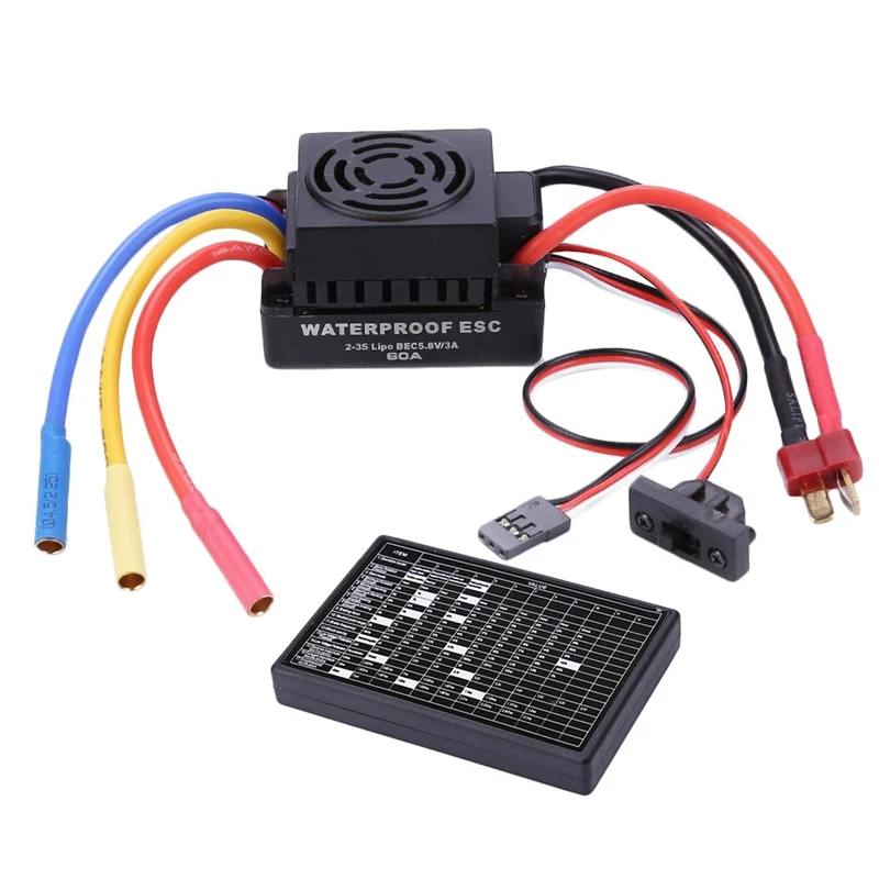 Brushless 60A Esc Programmer For 1/10 Rc Car Truck Motor Kit Brushless 60A Esc Programmer For 1/10 Rc Car Truck Motor Kit