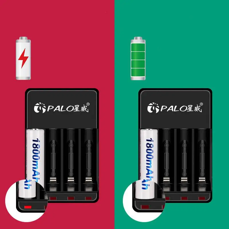 TWISTER. CK USB Smart AA батарея+ зарядное устройство набор для AA AAA NiMH аккумуляторная батарея NC522 серии ROHS Сертификация 1800 мАч