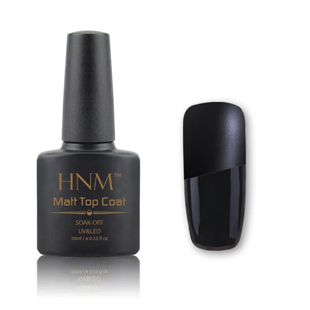 Гелиевый лак для ногтей HNM Yellow Purpl, розовая серия, нужен матовый лак для ногтей, эмалированный Праймер, УФ светодиодный лак, набор полуперманентных лаков - Цвет: 10ML Matt Top