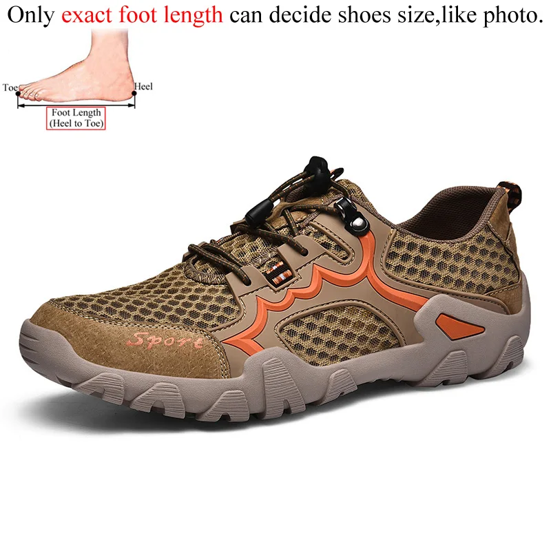 Воздухопроницаемые кроссовки для мужчин, походная обувь, мужские треккинговые кроссовки для прогулок, мужская обувь для скалолазания, горные кроссовки для кемпинга, туризма - Цвет: Khaki