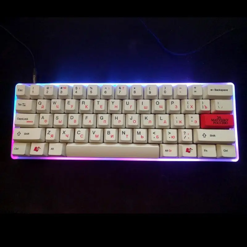 Матовый Акриловый чехол в виде ракушки PCB пластина для GH60 DZ60 Poker2 60% мини-клавиатура