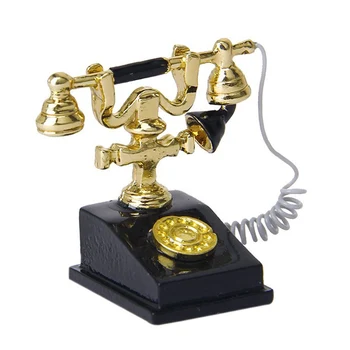

5Pcs Miniature Retro Mobile Phone Decor Vivid Toy Model for 1:12/1: 6 Doll House Hot Sales