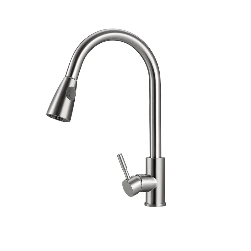Grifo Lavabo, смеситель для кухонной раковины, смеситель для горячей и холодной воды, вращающийся на 360 градусов, Матовый кран, выдвижной кран, смесители из нержавеющей стали, настенное крепление, опрыскиватель K8