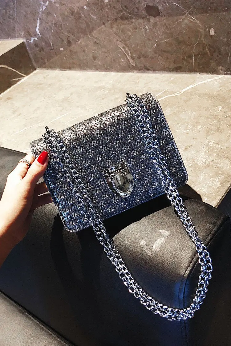 Bolsos mujer de marca famosa, стиль, магнитная кнопка, глянцевая, монохромная, модная, на цепочке, через плечо, женская сумка