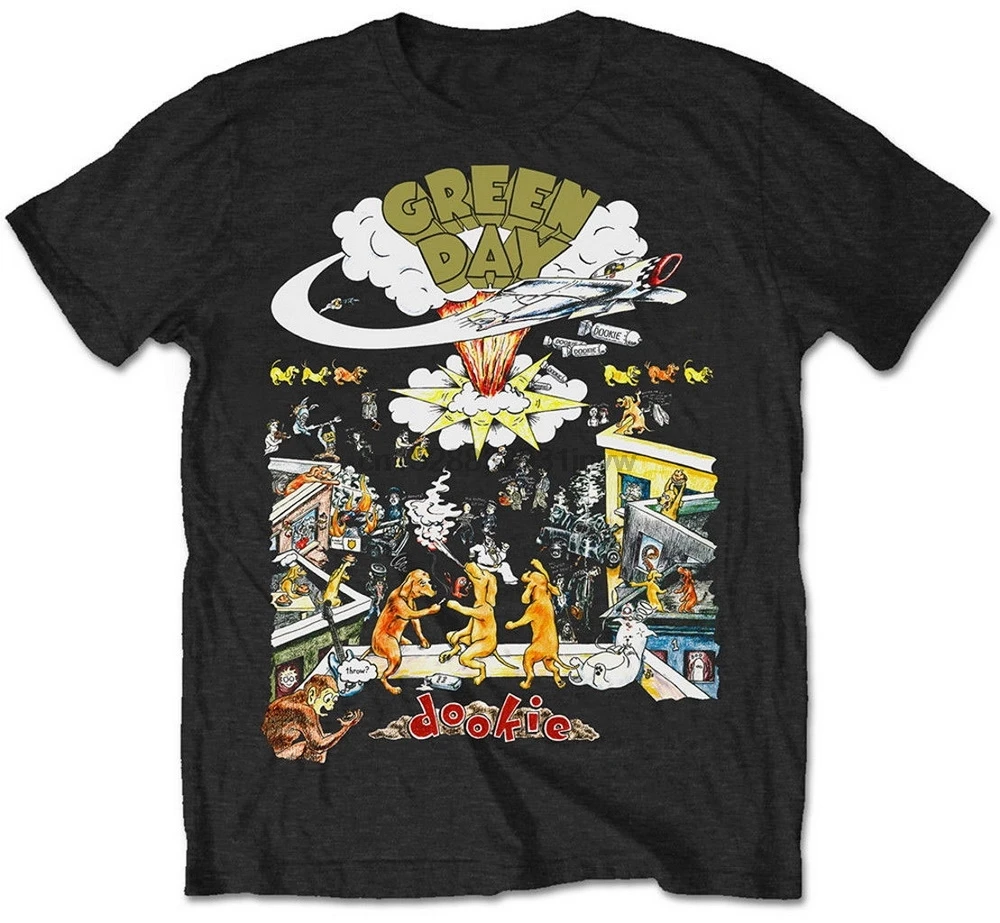 Green Day Dookie 1994 Tour футболка новые хлопковые базовые модели Топы Футболка | Мужская