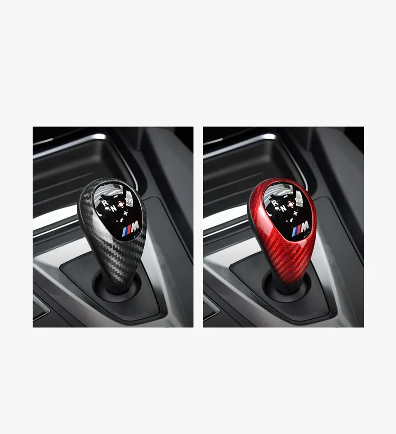 

QDAEROHIVE Car Styling Carbon Fiber Gear Shift Knob Cover Control Handle For BMW M2 F87 M3 F80 M5