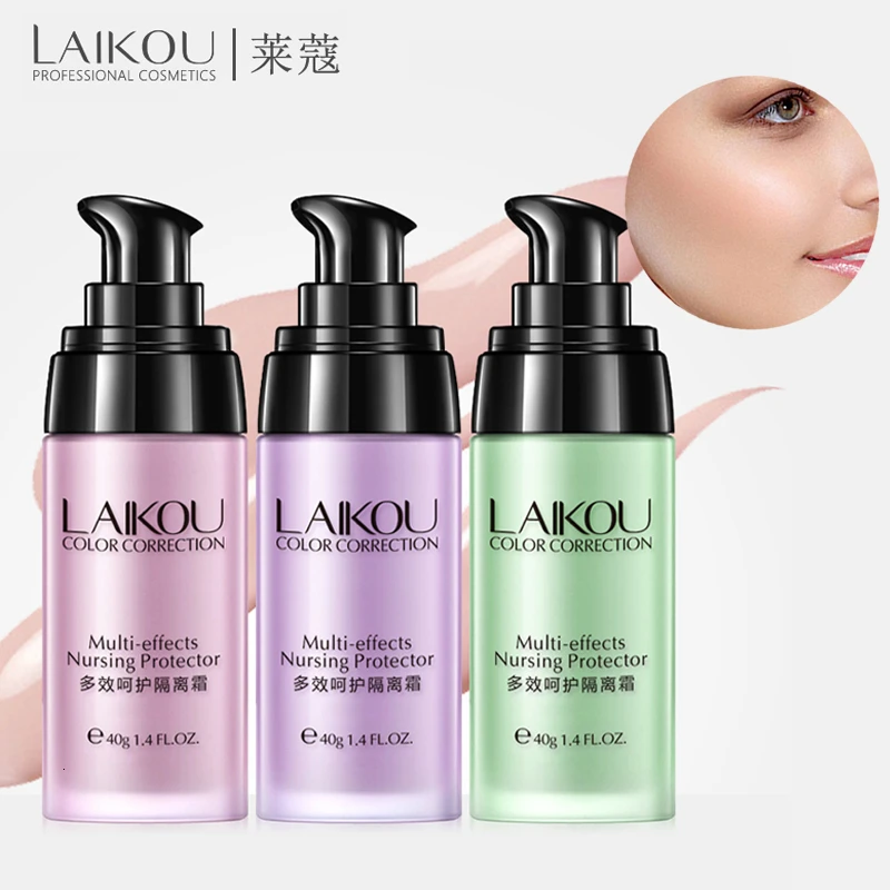 

LAIKOU Full Cover Face Smooth Primer Make up Concealer Base Pores Foundation Primer Cream Wrinkle Makeup Facial Skin Brighten