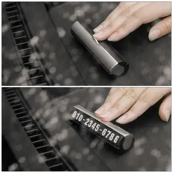 

Universal Car Parking Card Temporary Auto Phone Number Card Car Styling Phone Number Plate Holder Car Interior Accessories 1pc