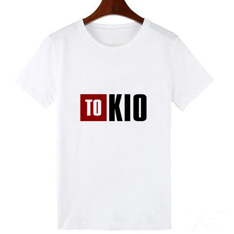 La Casa De Papel Tshirt Money Heist Tees TV Series Streetwear Women Short Sleeve House of Paper Funny Harajuku Oversized T Shirt