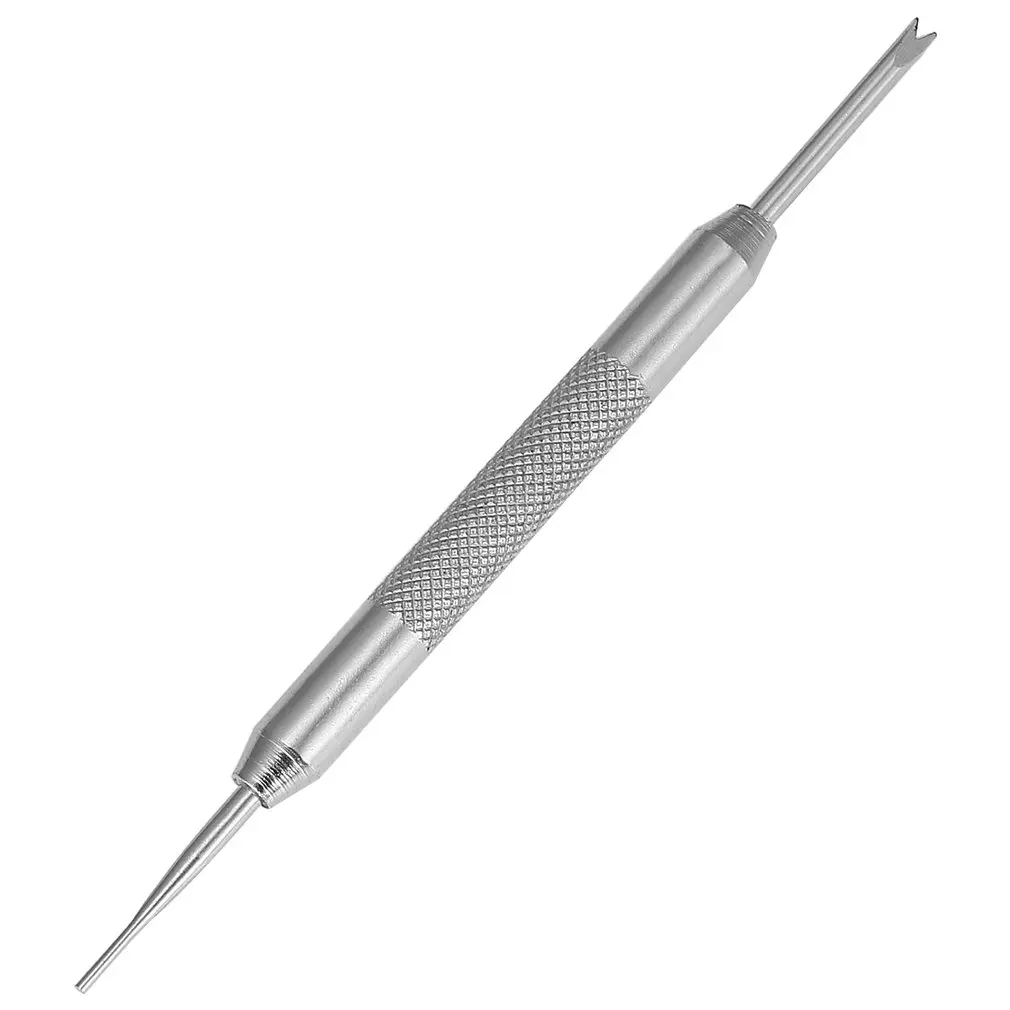 

Brand New Silver Stainless Steel V-edged Flat Blade Watch Band Strap Tool Spring Bar Pin Kit Remover Professional Repair /WTL002