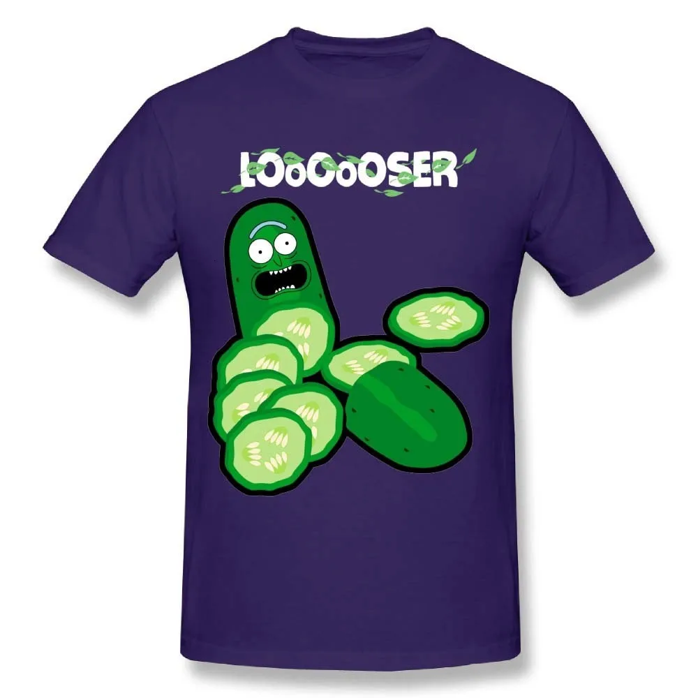 

one yona Cute Man Cucumber Pickle Rick And Morty T Shirt Comfortable Tee Shirts
