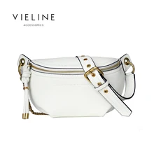Vieline Женская модная сумка на плечо из натуральной кожи, известный настоящий кожаный седельный мешок