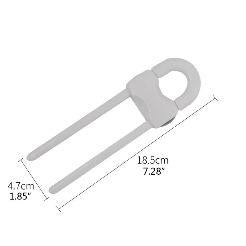 2 шт./лот замок для ящиков, дверей, шкафов, замков безопасности для маленьких детей, АБС-пластик, u-образные замки в форме, защита для младенцев