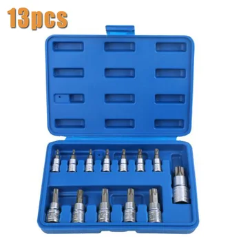 

13pcsTorx Star Bit Sockets Plastic Storage Case T8 T10 T15 T20 T25 T40 T45 T50