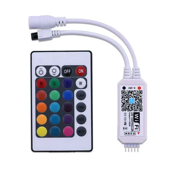 

Wireless Remote Mobile Phone Smart WIFI Dimmer LED RGB Durable Easy Operation Mini 24 Keys Light Strip Controller Music DIY