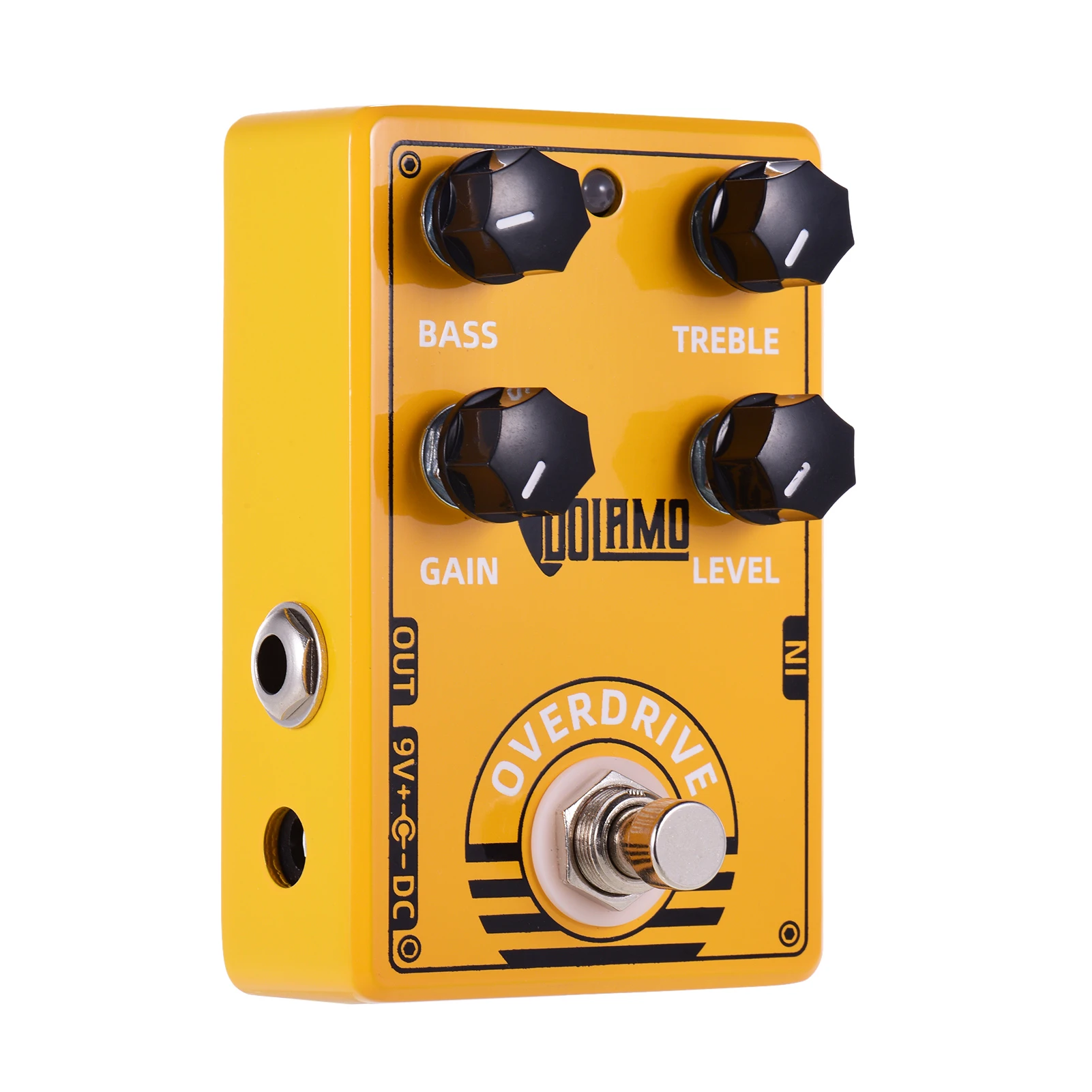 Dolamo Pedal de efecto de guitarra Overdrive D con controles de nivel de ganancia de agudos de bajo y diseño Bypass para guitarra eléctrica|Partes y accesorios de guitarras| -