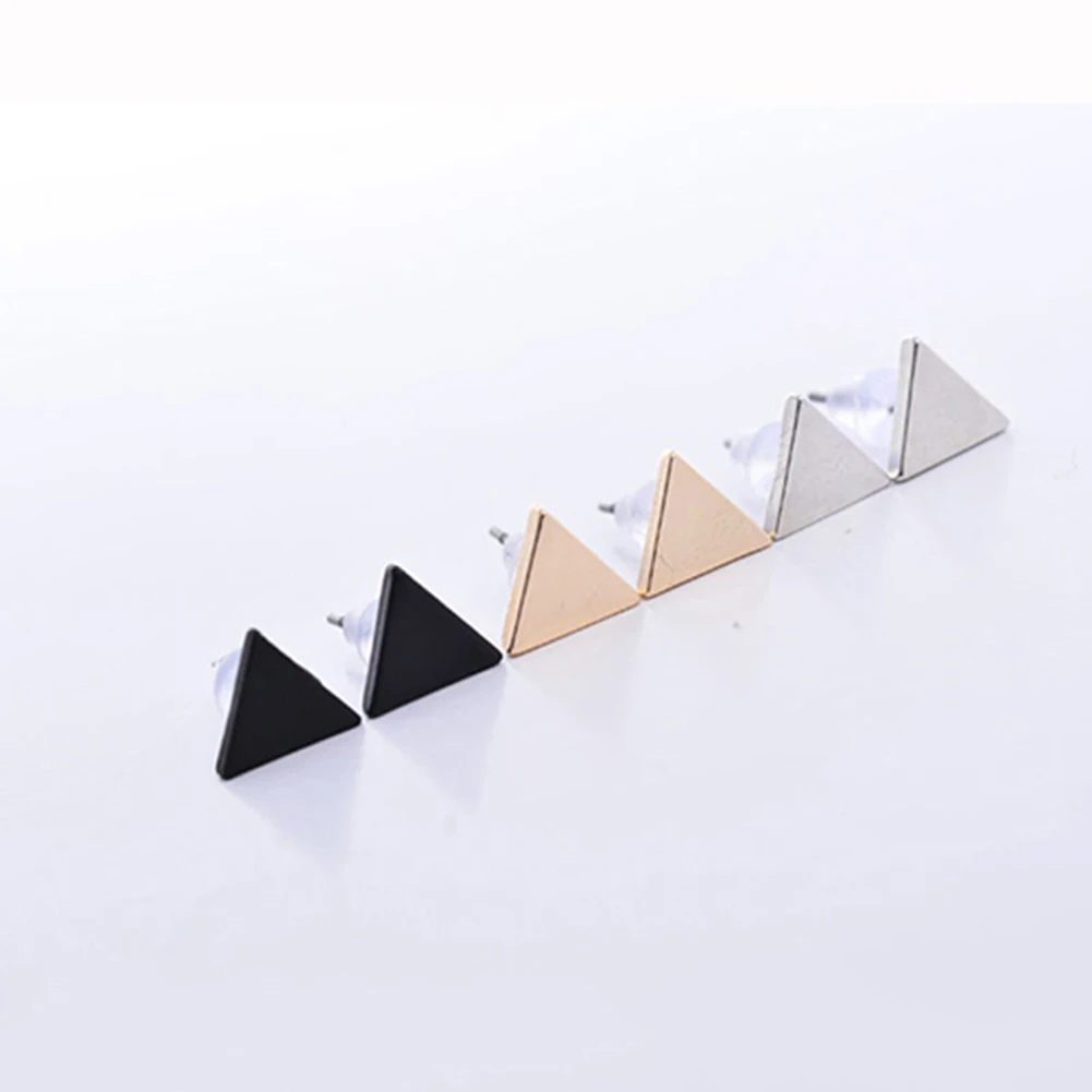 Jewelry Triangle Stud Earrings For Women Girls Kid Lady Wedding Jewelry Gift Dropsgipping 4