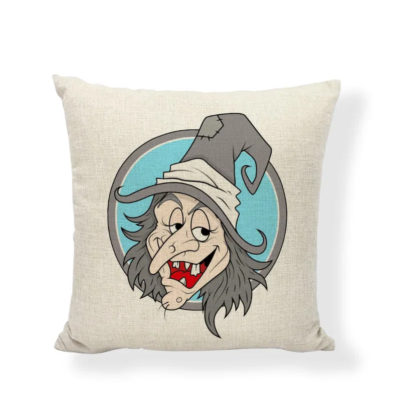 Творческий белье для Хэллоуина ведьма кошка подушка с изображением тыквы