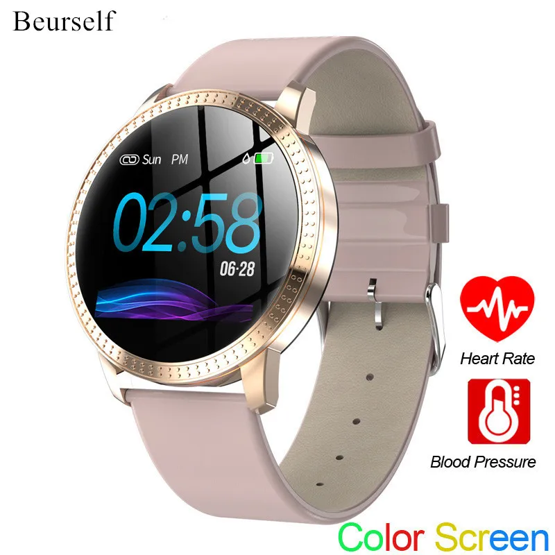 

Beurself Smart Watches CF18 Android IOS Fitness Tracker Calls Watch Women Men Blood Pressure Smart Bracelet Bluetooth Sport Band