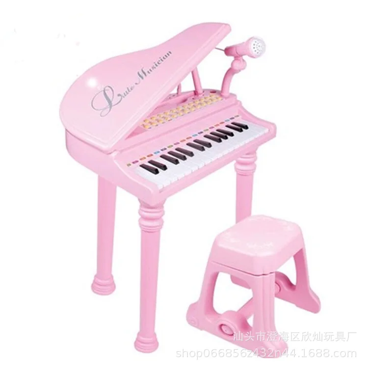 

Polaroid 1504A Multi-functional 31 Key Electronic Keyboard Children Music Princess Piano with Microphone Educational Toy Women's