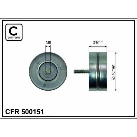 Паразитный / ведущий ролик, поликлиновой ремень caffaro 500151