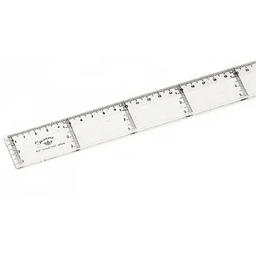 Domingo Ferrer ruler for parallel lines 30 cm transparent | Канцтовары для офиса и дома