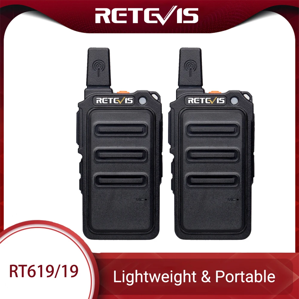Мини рация Retevis RT619 PMR радиостанция PMR446 ультратонкая фюзеляж 1 2 км Удобная