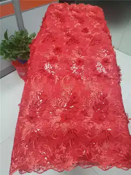 

Wedding Lace High Quality Luxury 3D Applique Tulle Lace with Stones BeadsAfrican Lace Fabric For Wedding Dress Winn26