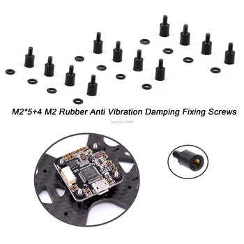 

M2*5+4 M2 Rubber Anti Vibration Damping Fixing Screws for Micro Mini F3 / F4 / CC3D RC Models Flight Controller