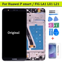 Para huawei p inteligente display lcd de toque digitador da tela assembléia para huawei desfrutar 7s com quadro fig la1 lx1 l21 l22 lcd