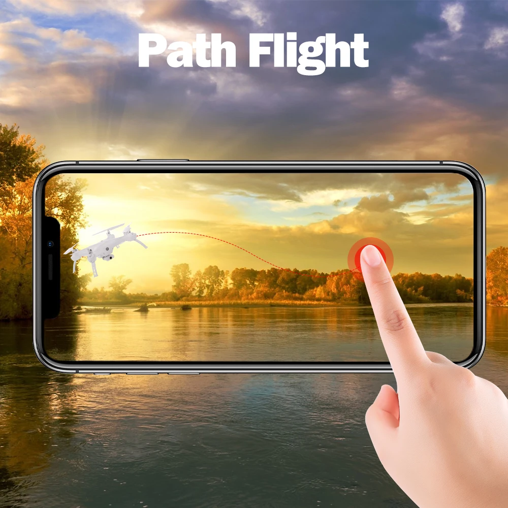 ATTOP W10 Радиоуправляемый Дрон с камерой 720P Wifi FPV с функцией удержания высоты и автоматического возврата 2,4G Радиоуправляемый квадрокоптер VS XS809W XS809HW