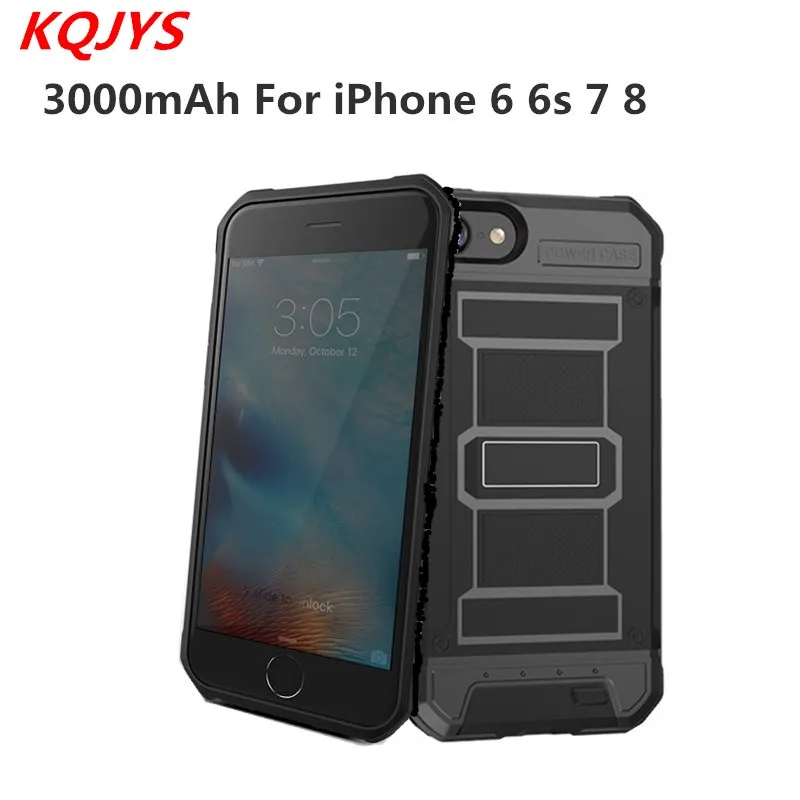 Внешний аккумулятор 3000 мАч/4200 мАч, чехол s для iPhone 8, 7, 6, 6 s, чехол для зарядки с зарядным устройством для iPhone 6, 6 s, 7, 8 Plus